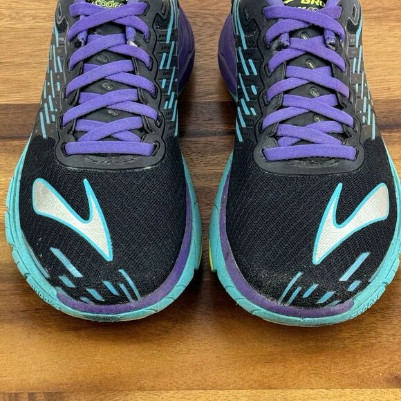 Womens Brooks Pure Cadence 5 Black Athletic Running Sneakers‎ Shoes Size 7.5 B - Picture 7 of 9